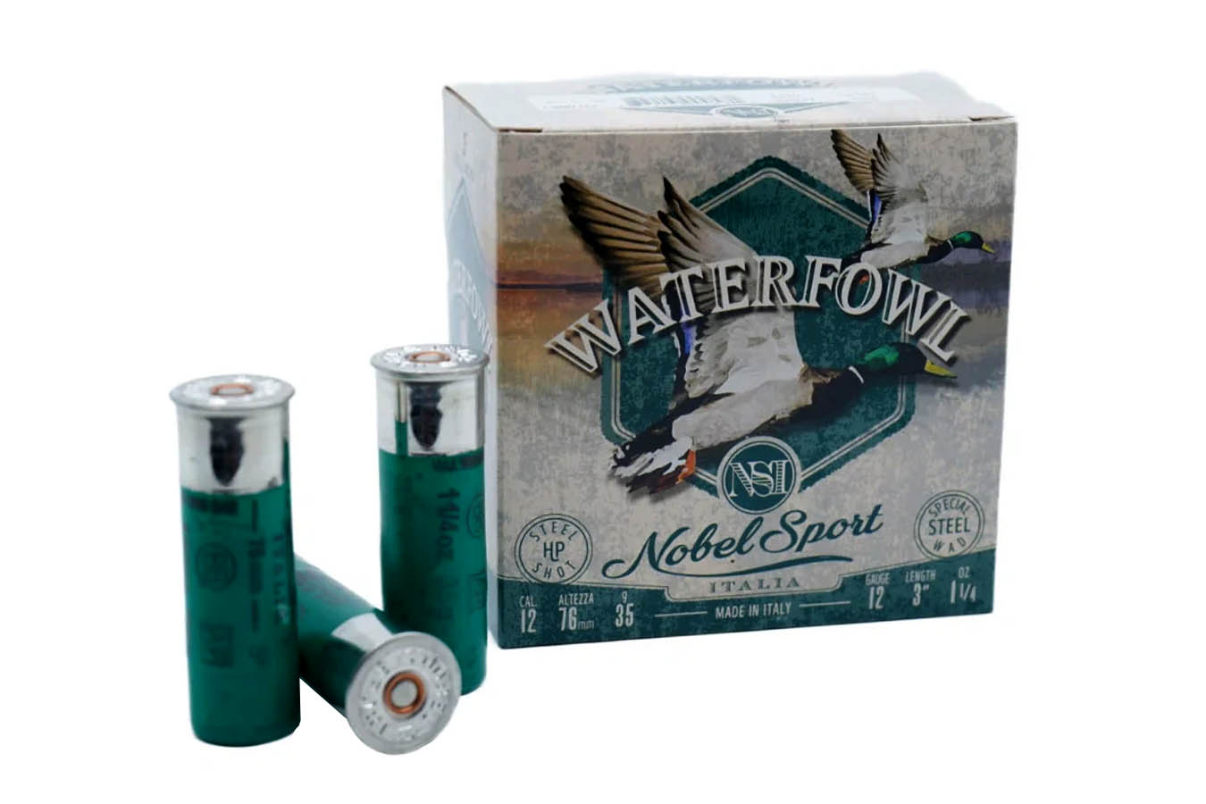 Nobel 12-Gauge 3 Inch 1 1/4oz BB Steel Waterfowl 25/Box